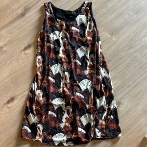 Horse Print Sleeveless Dress lucky & blessed   Built in shorts small